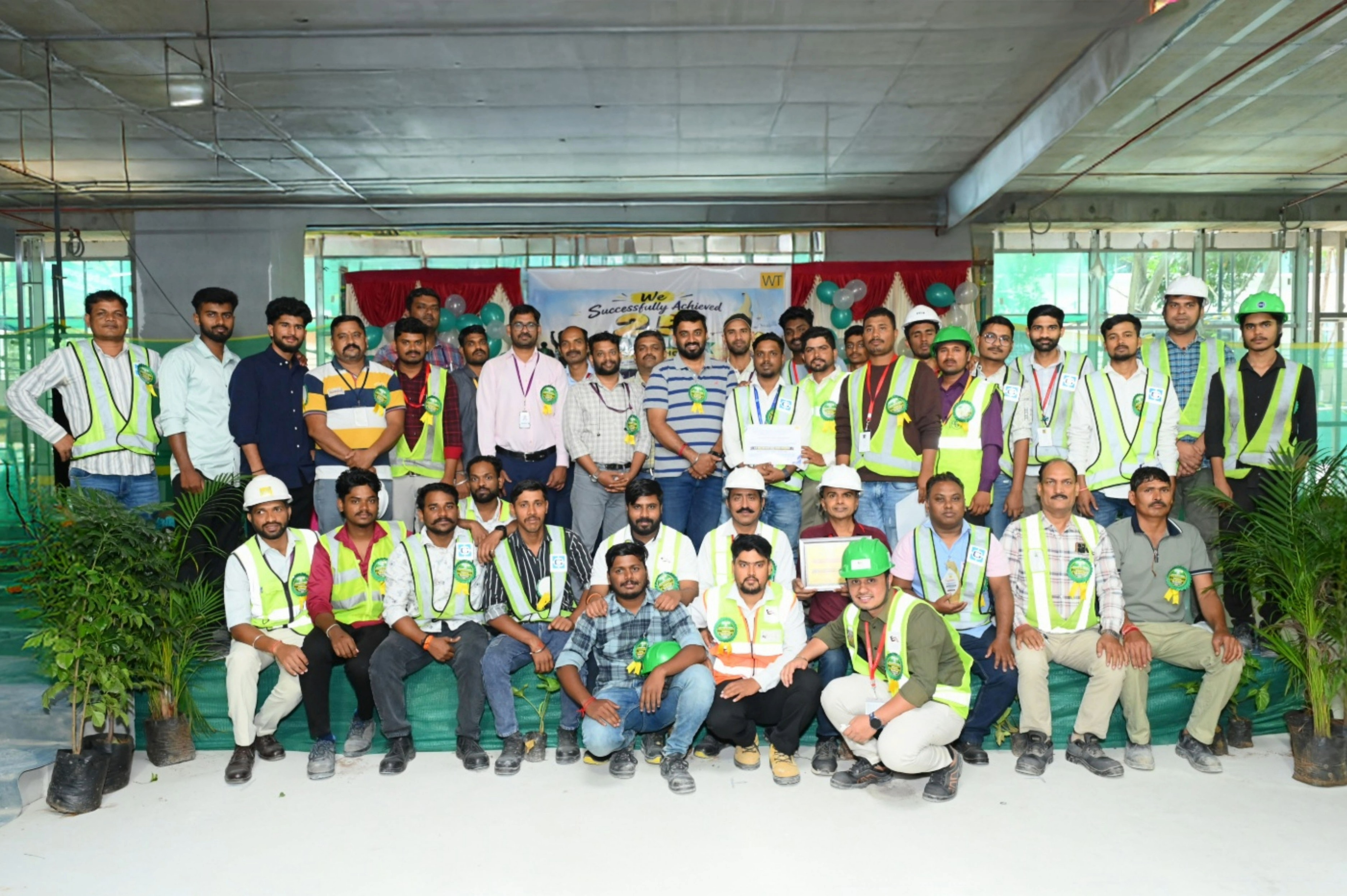 Celebrating 2.5 Million Safe Man Hours Achieved at a Key Project in Bengaluru